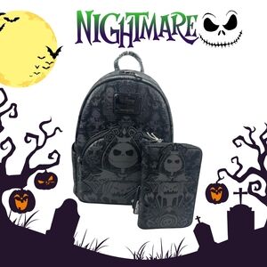 Loungefly Glow In The Dark Bam Exclusive NBC Backpack and Wallet Set (GRAIL)